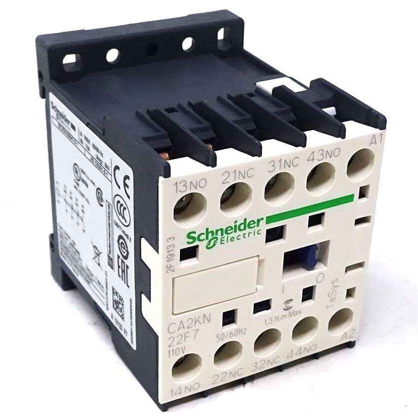 Control Relay CA2KN22F7 Schneider 110VAC 2NO 2NC 042837 - Axxa